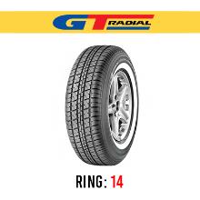 لاستیک خودرو جی تی رادیال (یک حلقه) 205/75R14 گل Champiro75 (دور سفید) تولید 2022