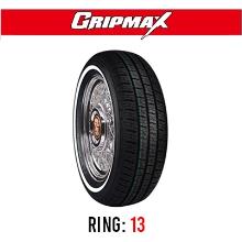 لاستیک خودرو گریپ مکس (یک حلقه) 175/70R13 گل Status Radial (دور سفید) تولید 2023